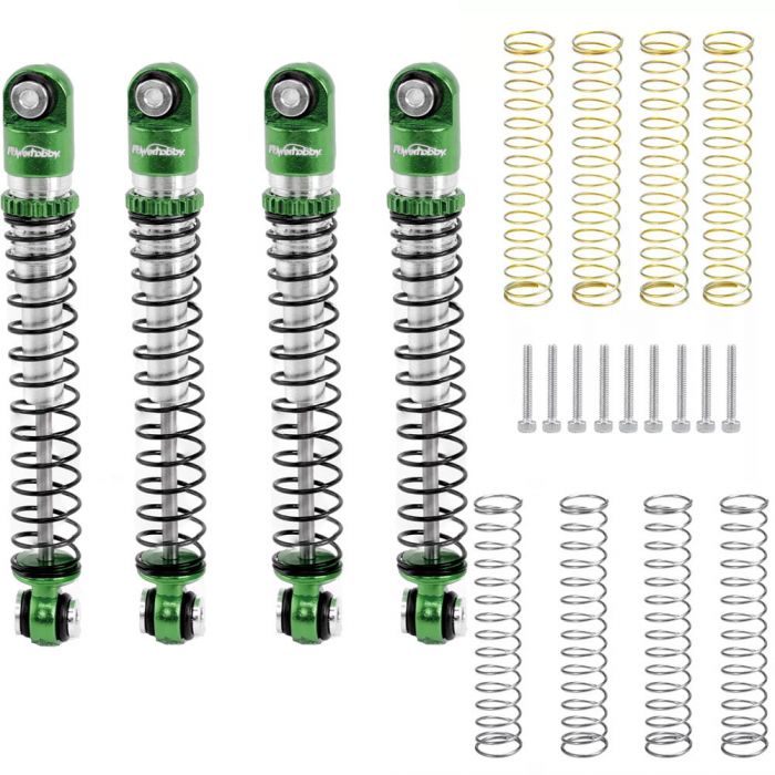 Powerhobby 1/24 Axial SCX24 Aluminum 54mm Long Travel Shocks Jeep Bronco Green