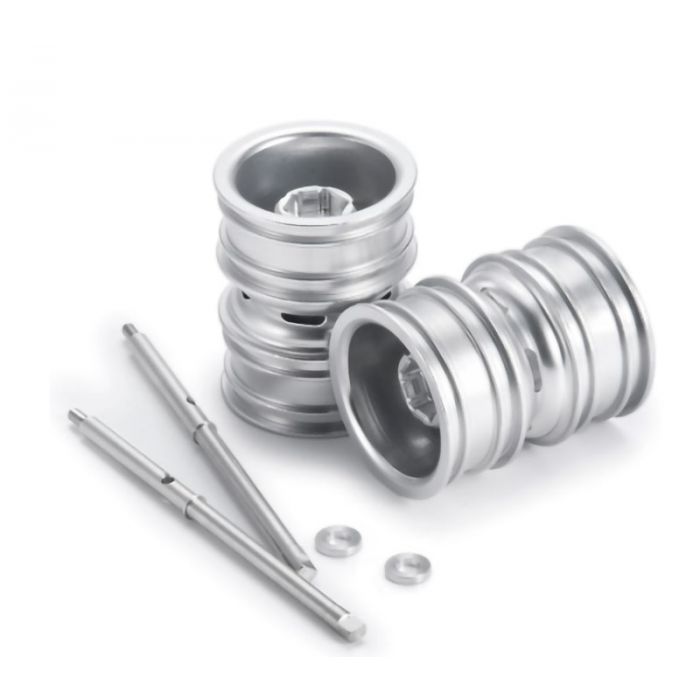 Powerhobby 1/24 Axial SCX24 Aluminum Dually Wheels w/Driver Shaft - Iron City RC Hobbies