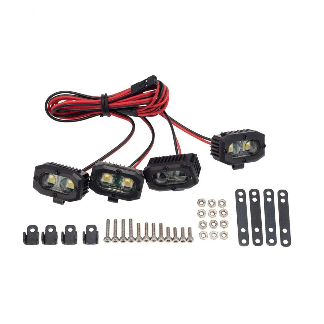 PowerHobby RC 4 Double lamp LED Lights Headlights Spotlight for 1/10 1/8