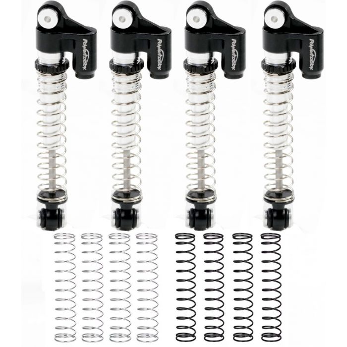 Powerhobby Axial SCX24 Aluminum Threaded Long Travel Shocks 48mm Micro Crawler