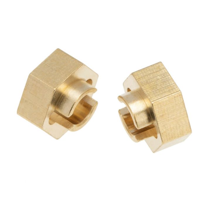 Powerhobby Axial SCX24 Brass 7mm Wheel Hex Hubs Jeep C10 Beety Deadbolt - Iron City RC Hobbies