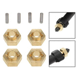 Powerhobby Axial SCX24 Brass 7mm Wheel Hex Hubs Jeep C10 Beety Deadbolt