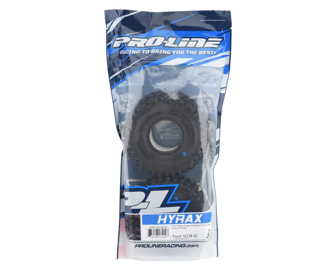 Pro-Line Hyrax 1.9" Rock Crawler Tires (2) (Predator) Super Soft