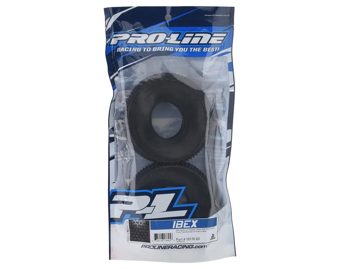 Pro-Line Ibex Ultra Comp Rock Terrain 2.2" Rock Crawler Tires (2) (Predator)