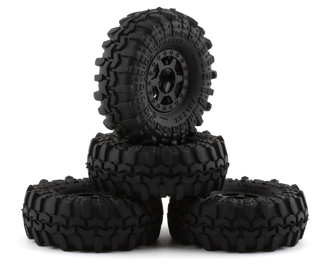 Pro-Line 1/24 Interco Super Swamper TSL SX 1.0" Pre-Mounted Tires (4) (Black) w/Holcomb Wheels (Medium)