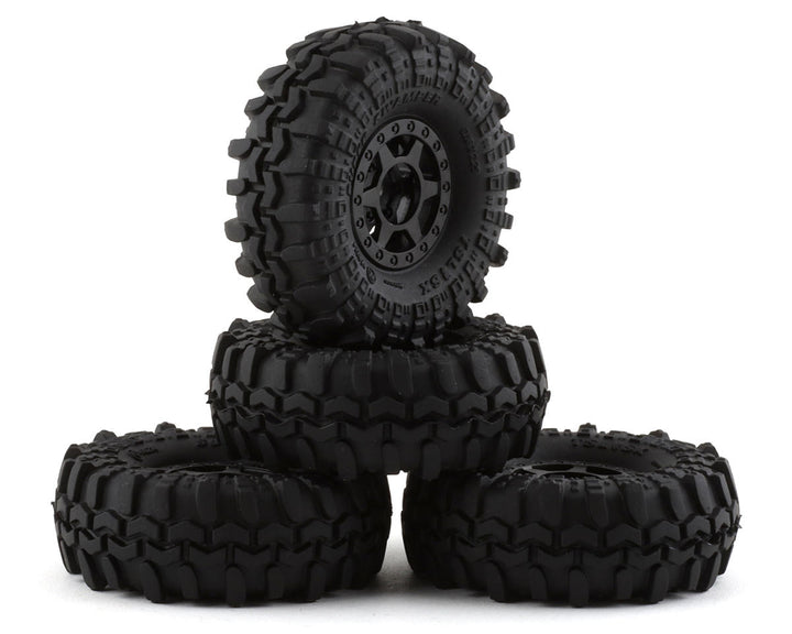 Pro-Line 1/24 Interco Super Swamper TSL SX 1.0" Pre-Mounted Tires (4) (Black) w/Holcomb Wheels (Medium)