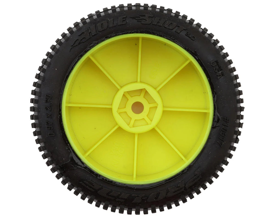 Pro-Line Hole Shot 3.0 1.9" Pre-Mounted Buggy Tire (Yellow) (4) (M3) (Typhon Grom) w/Velocity Wheel