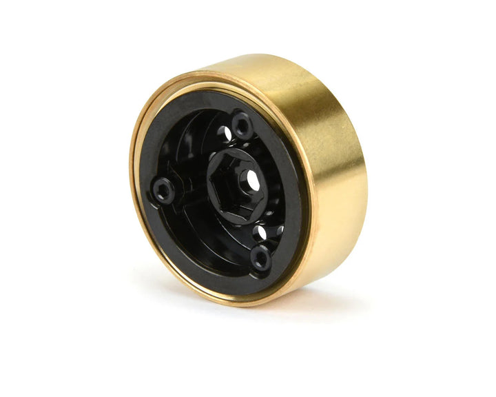 Pro-Line Rock Shooter 1.0" Brass Crawler Wheels (Black)(2)