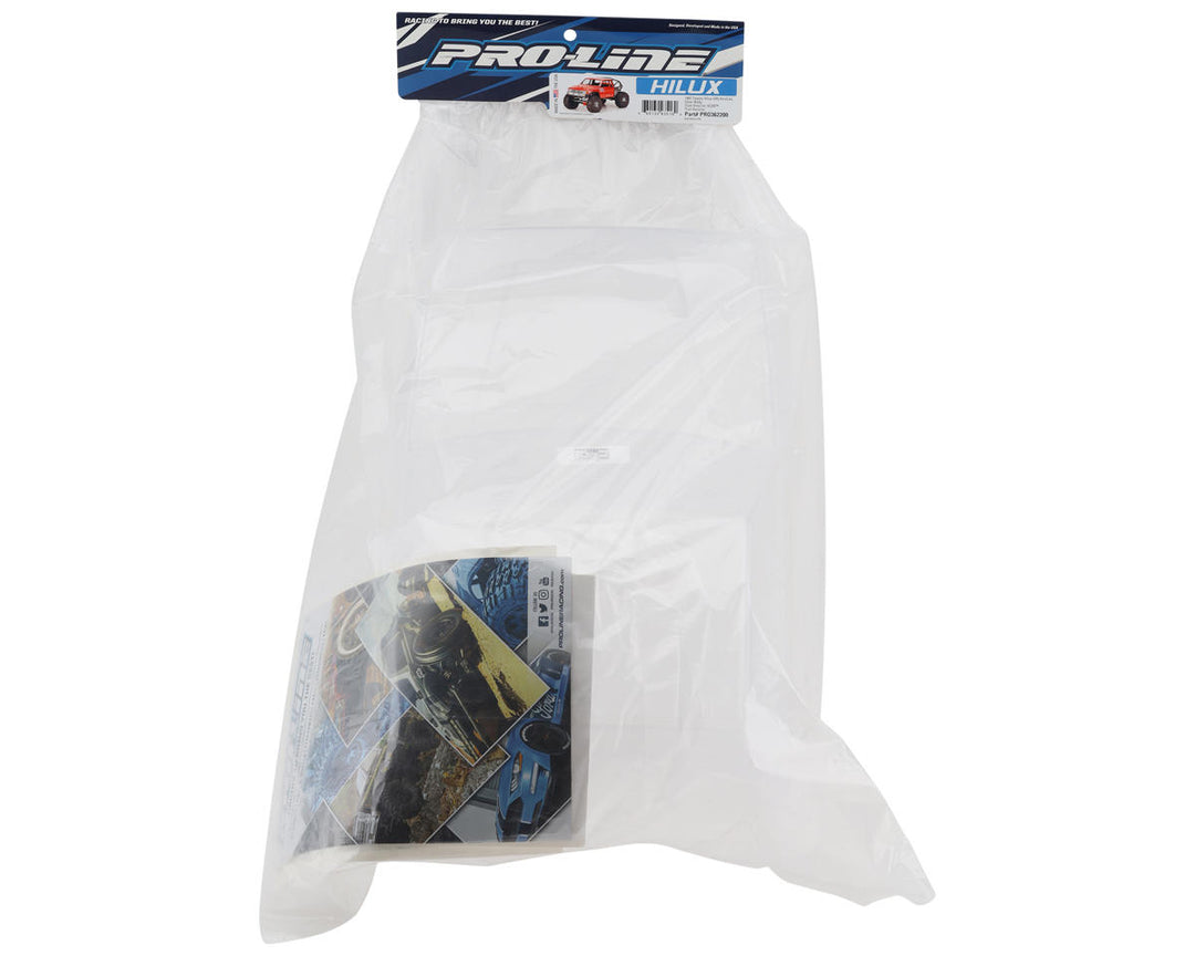 Pro-Line SCX6 1985 Toyota Hilux SR5 1/6 Rock Crawler Body (Clear) (Cab Only) (19.7")