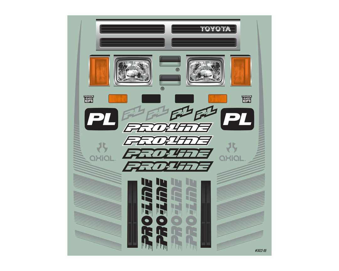 Pro-Line SCX6 1985 Toyota Hilux SR5 1/6 Rock Crawler Body (Clear) (Cab Only) (19.7")