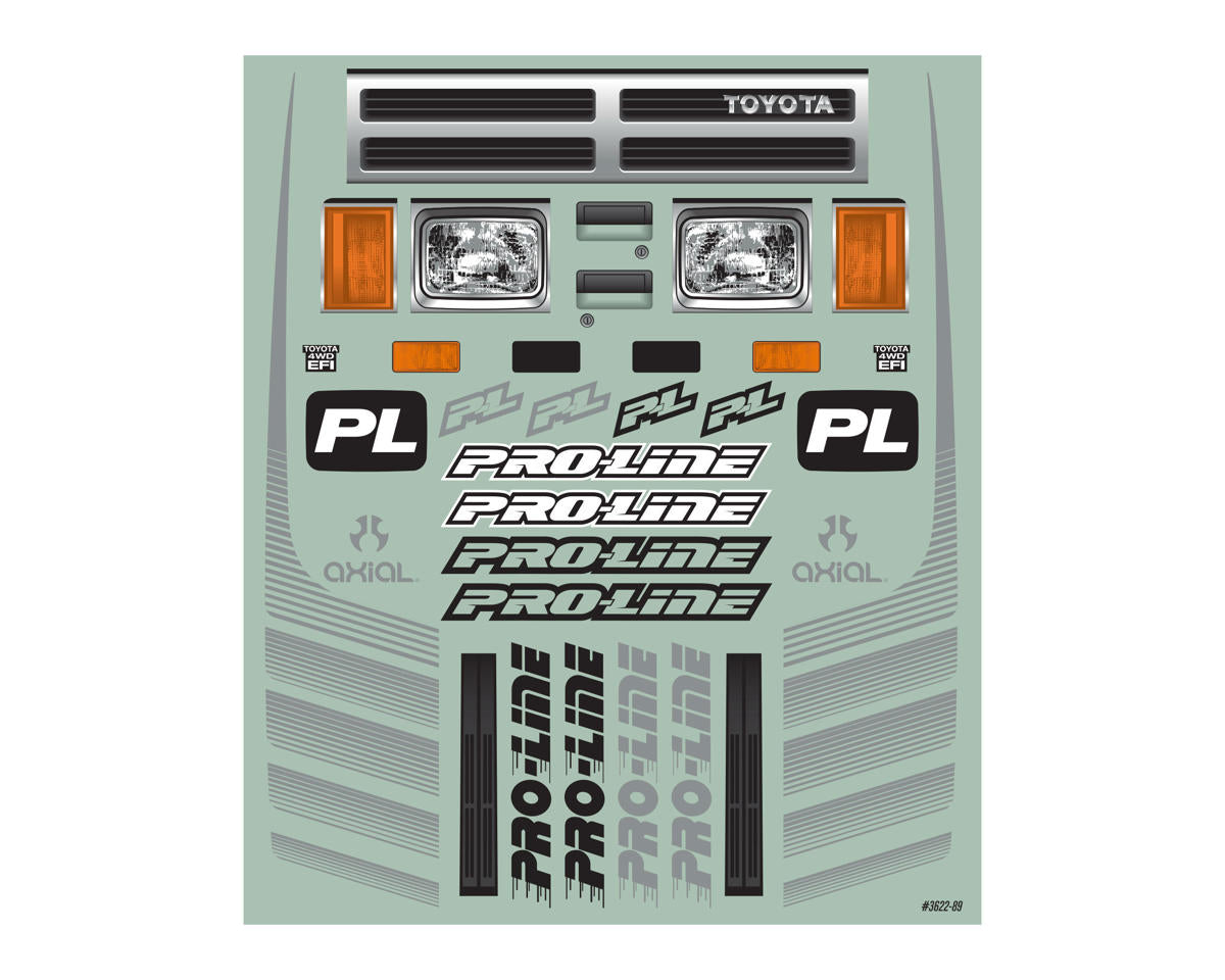 Pro-Line SCX6 1985 Toyota Hilux SR5 1/6 Rock Crawler Body (Clear) (Cab Only) (19.7")