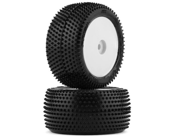 Pro-Line Mini-B Rear Pre-Mounted Prism Carpet Tire (White) (2) (Z3)
