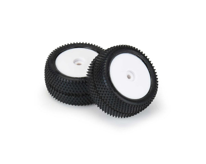 Pro-Line Mini-B Rear Pre-Mounted Prism Carpet Tire (White) (2) (Z3)