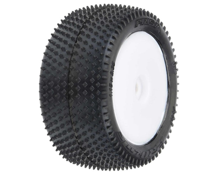 Pro-Line Mini-B Rear Pre-Mounted Prism Carpet Tire (White) (2) (Z3)