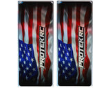 ProTek RC Universal Chassis Protective Sheet (Holographic USA) (2) (12.5x33.5cm)