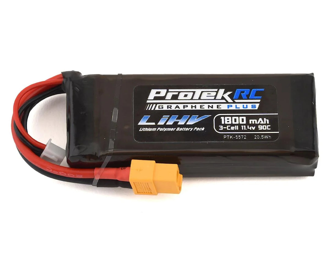 ProTek RC 3S 90C Si-Graphene + HV LiPo Battery w/XT60 Connector (11.4V) (Choose mAh)