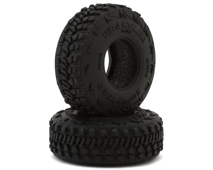 RC4WD Goodyear® Wrangler MT/R® 0.7" Micro 1/24 Rock Crawler Tires (2) (X2S3) (43mm OD) w/Foam Inserts
