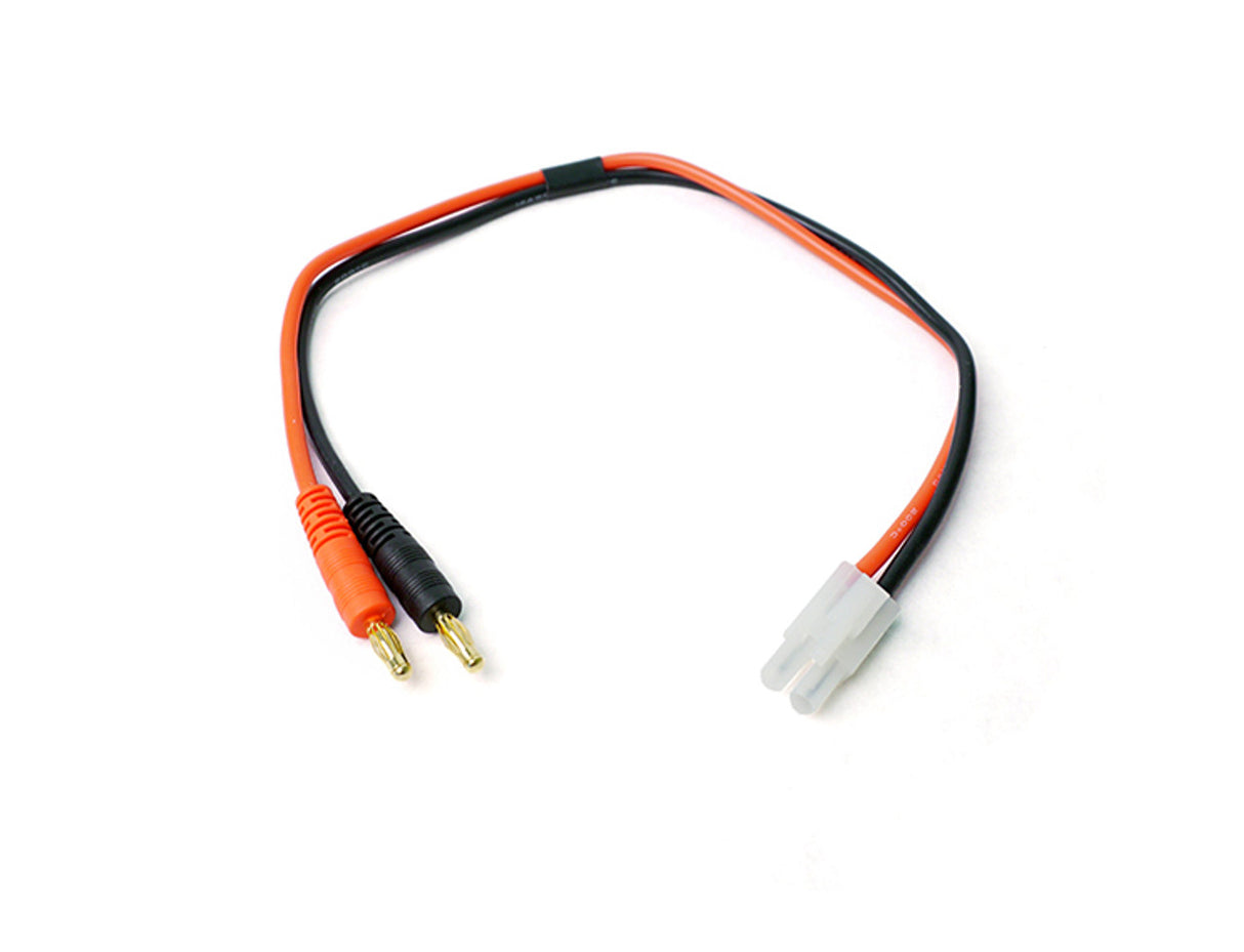 Racers Edge 1619 Charge Adapter: Male Tamiya to Male 4mm Bullets, 300mm Wire - Iron City RC Hobbies