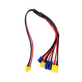 Racers Edge - 4-Function Charge Adapter: Female XT60 to Male XT60, XT90, EC3, EC5 - Iron City RC Hobbies