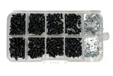 Racers Edge High Strength Steel Screw Assortment Box for 1/10 RC Car (300 pcs)