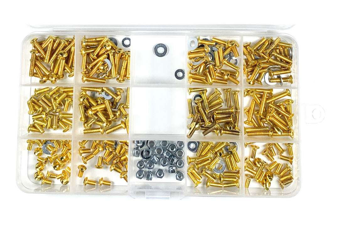 Racers Edge High Stainless Steel Screw Assortment Box for 1/10 RC Car (330 pcs)