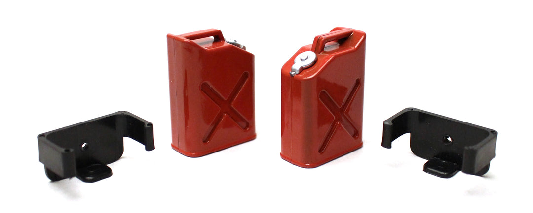 Racers Edge 1/10 Scaler Plastic Gasoline Jugs (2) - Red