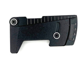 Racers Edge Pro Aluminum Ride Height/Camber Gauge, Black (RCEPRO7026) - Iron City RC Hobbies