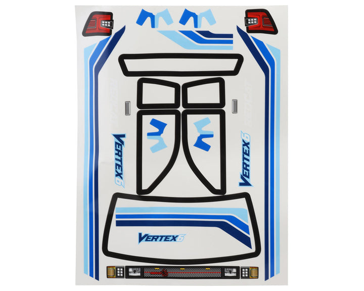 Redcat Vertex-6 1/6 Truck Body Set (Clear) w/Mounts & Decal Sheet