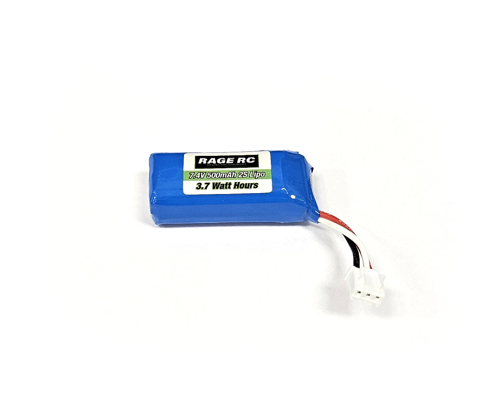 Rage RC 7.4V 500mAh LiPo Battery; Mini Trek