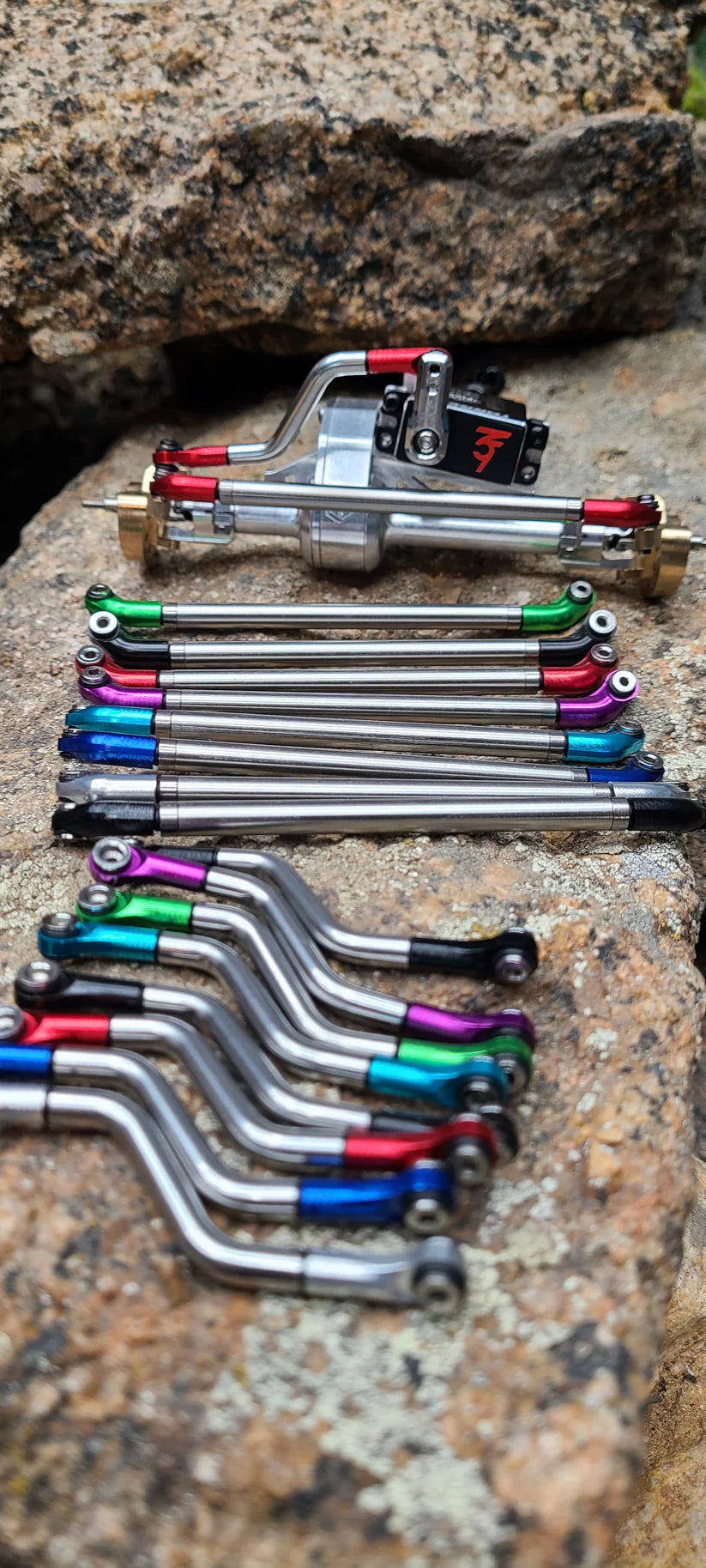 3Flow9 Rolling Steel Steering Link R.S.S.L- fits Hardpark MOA axles