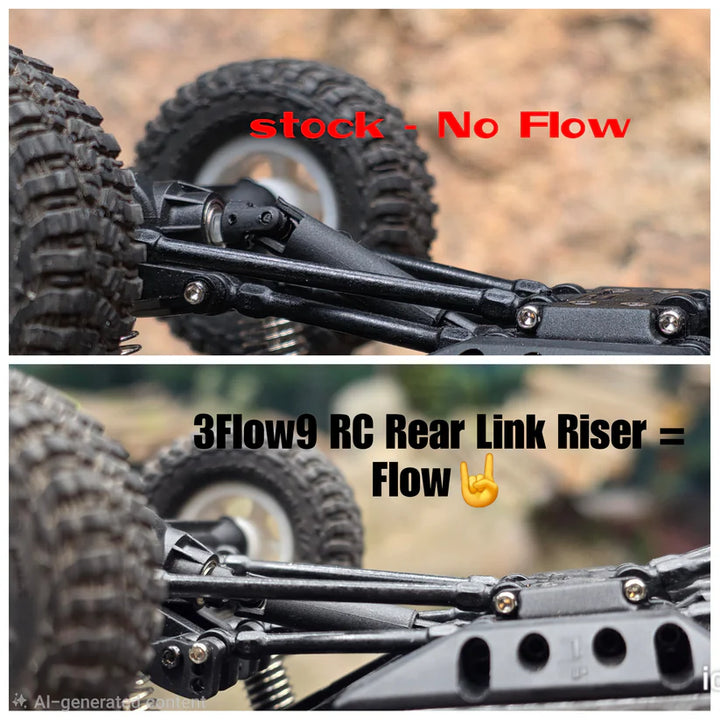 3Flow9 Flow Rear Link Riser - Fits Ascent 32