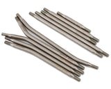 Samix SCX10 Pro Titanium High Clearance Links (10) (Servo On Axle Setup) w/Steering Links