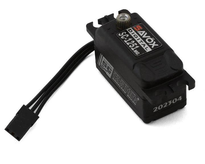 Savox SC-1251MG Black Edition Low Profile High-Speed Digital (HV) Servo w/Soft Start