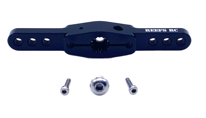 REEFS Double Sided Heavy Duty Servo Horn, 15T, 4mm Holes, for 5th Scale