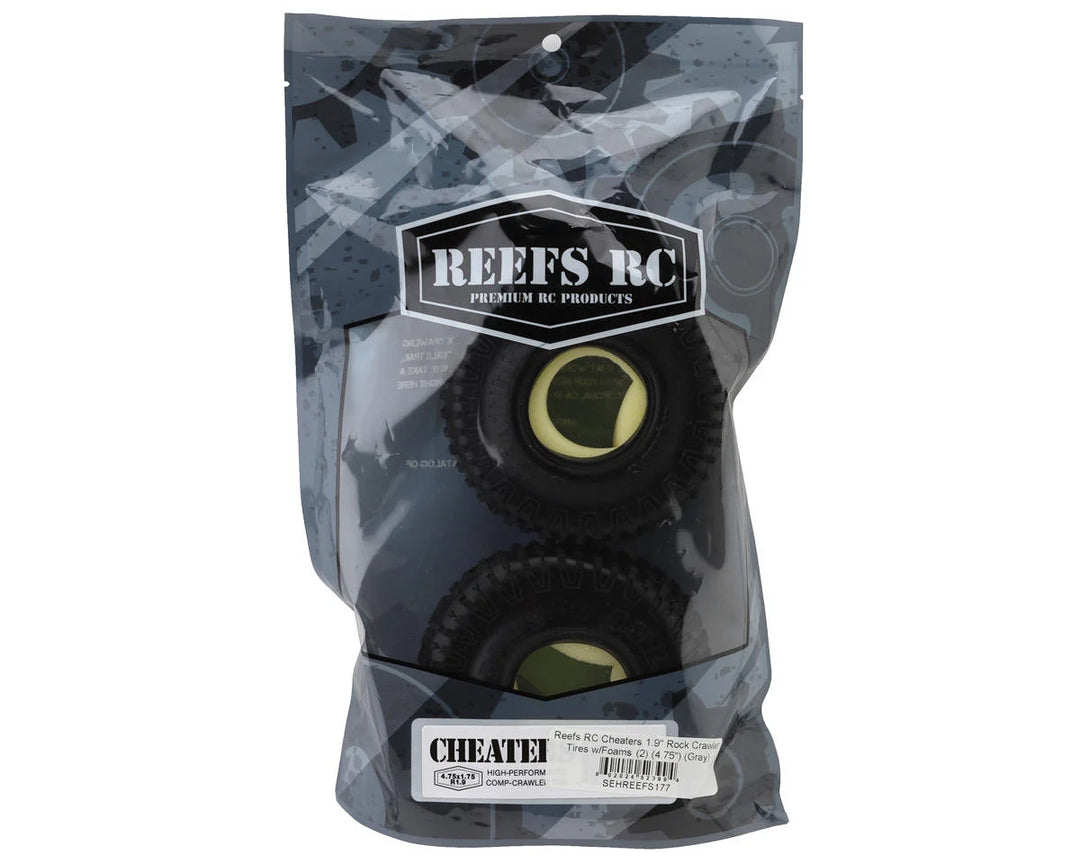 Reefs RC Cheaters 1.9" Rock Crawler Tires w/Foams (2) (4.75") (Choose Compound)