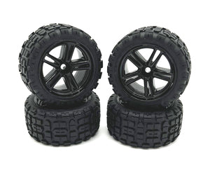 Rage RC Assembled Wheels & Tires (4); Mini Trek MT