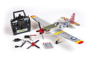 Rage RC  P-51D Mustang 500mm Brushless RTF Warbird with PASS (Pilot Assist Stability Software) System