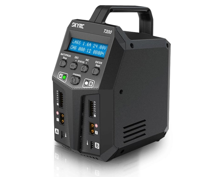 SkyRC T200 Dual AC/DC Battery Charger (6S/10A/100W x2) - Iron City RC Hobbies