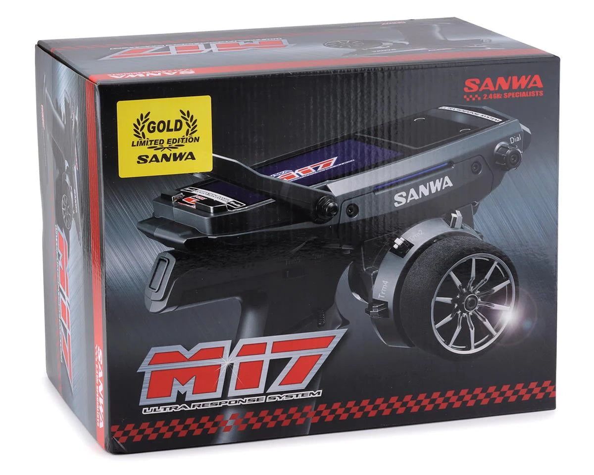 Sanwa/Airtronics Limited Edition M17 FH5 4-Channel 2.4GHz Radio System (Gold) w/RX-493 Receiver
