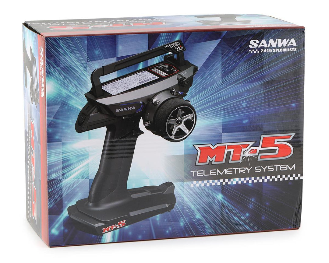 Sanwa MT-5 4-Channel Pistol Grip Radio 4-Channel RX - Iron City RC Hobbies
