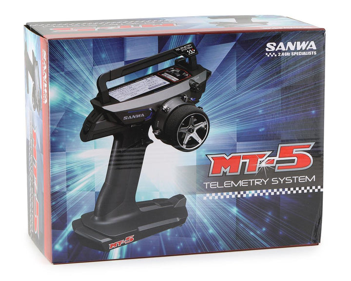 Sanwa MT-5 4-Channel Pistol Grip Radio 4-Channel RX - Iron City RC Hobbies