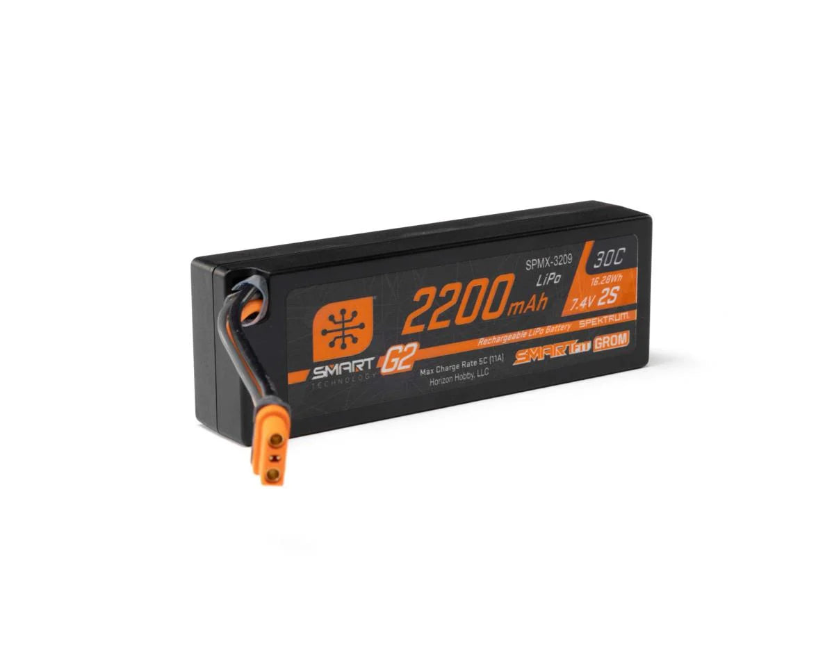 Spektrum RC 2S Smart G2 30C SmartFit LiPo Battery Pack (7.4V/2200mAh) w/IC2 Connector