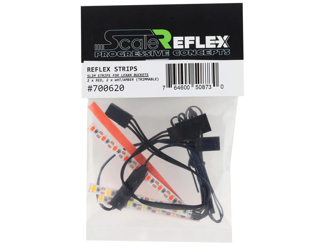 Scale Reflex Lexan LED Strip Light Bucket Kit (White, Amber, Red)