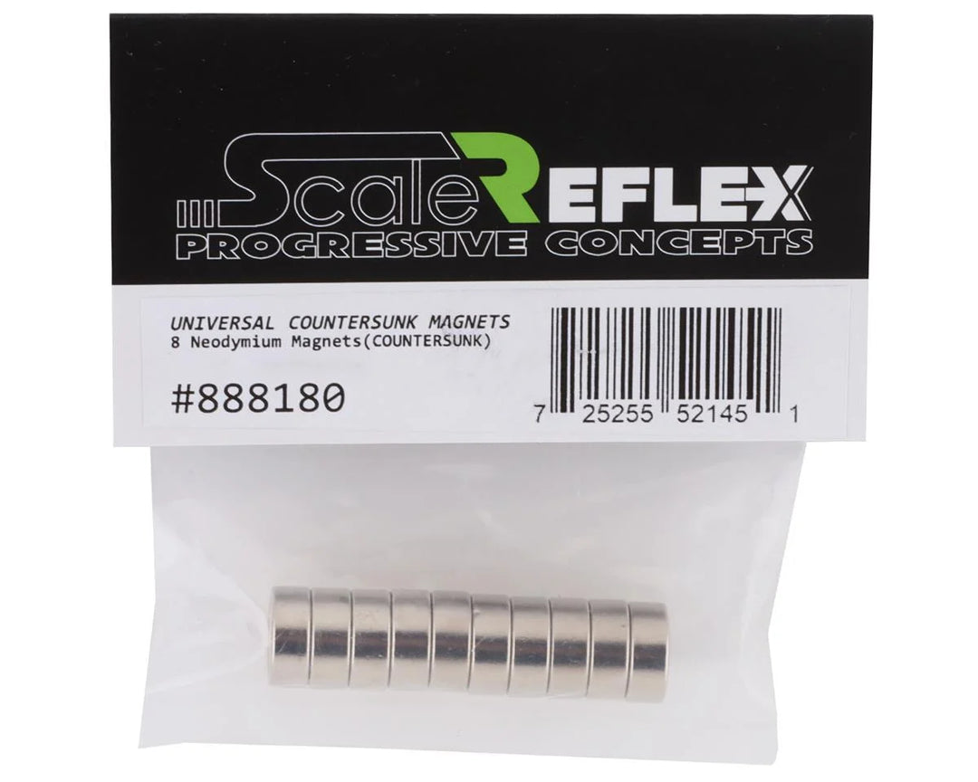 Scale Reflex Universal Countersunk Magnets (8)