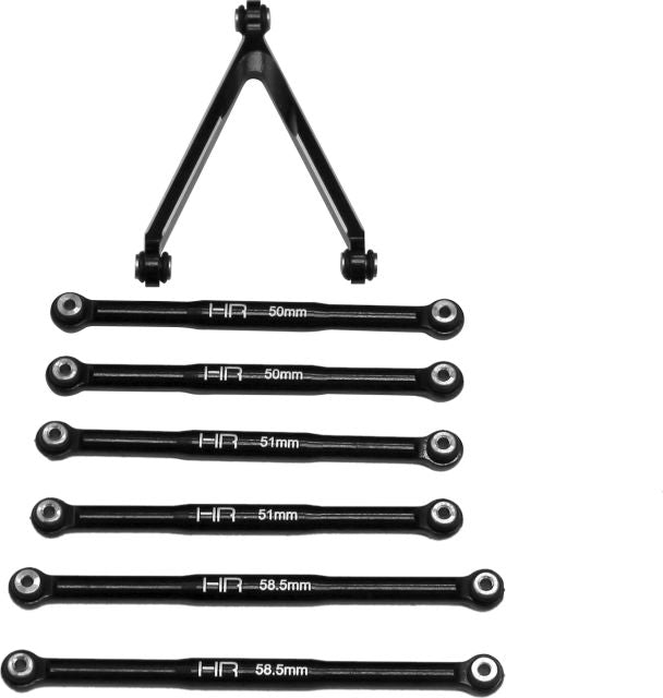 Hot Racing SXTF133J01 Aluminum Link Set for LWB (133.7mm) Scx 24 - Iron City RC Hobbies