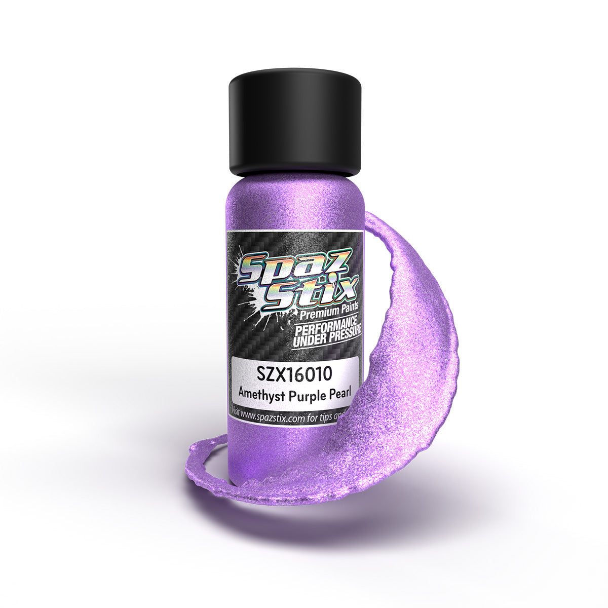 Spaz Stix Amethyst Purple Pearl Airbrush Ready Paint, 2oz Bottle