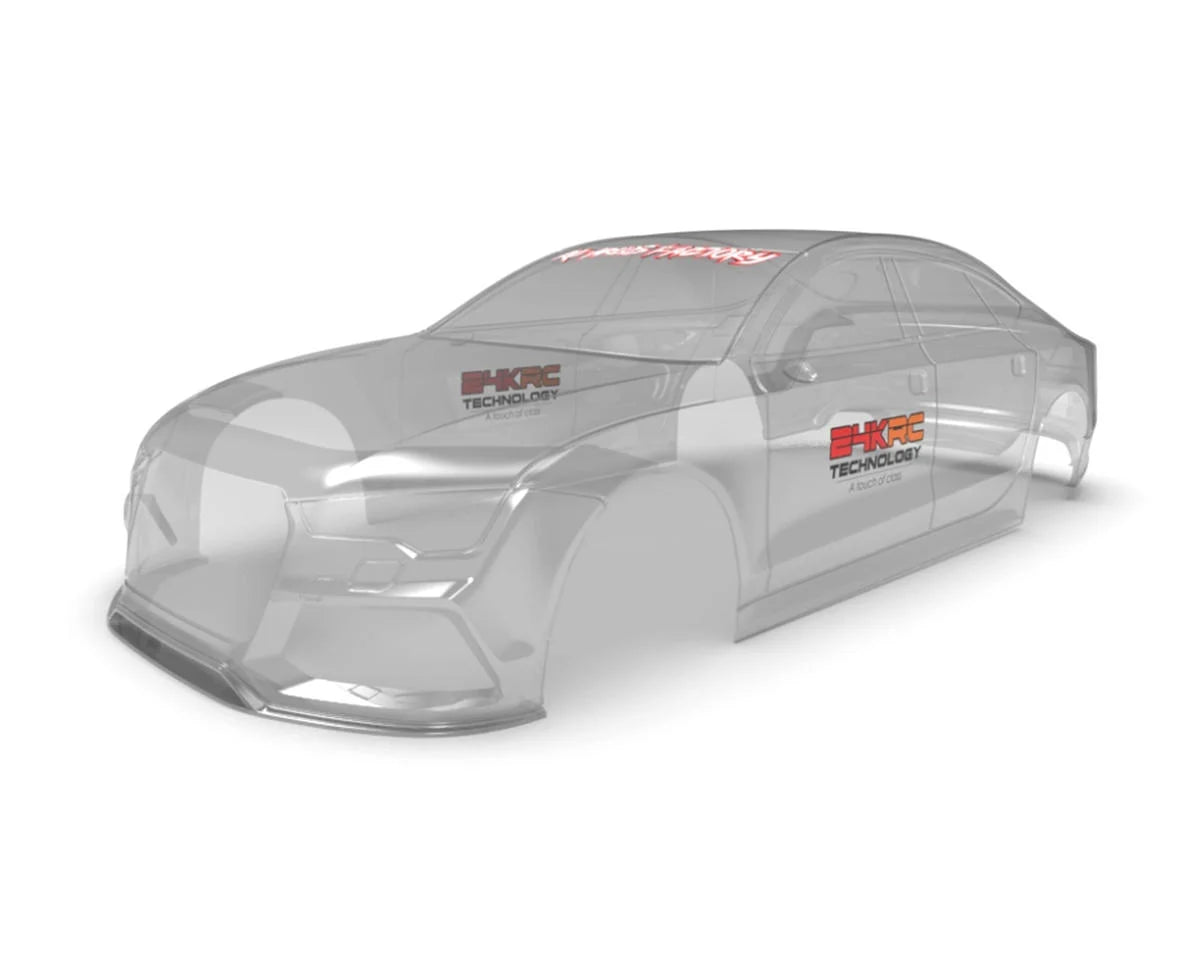 24K RC Technology 1/10 2013 Audi RS7 Sportback Drift Body (Clear) (257mm Wheelbase)