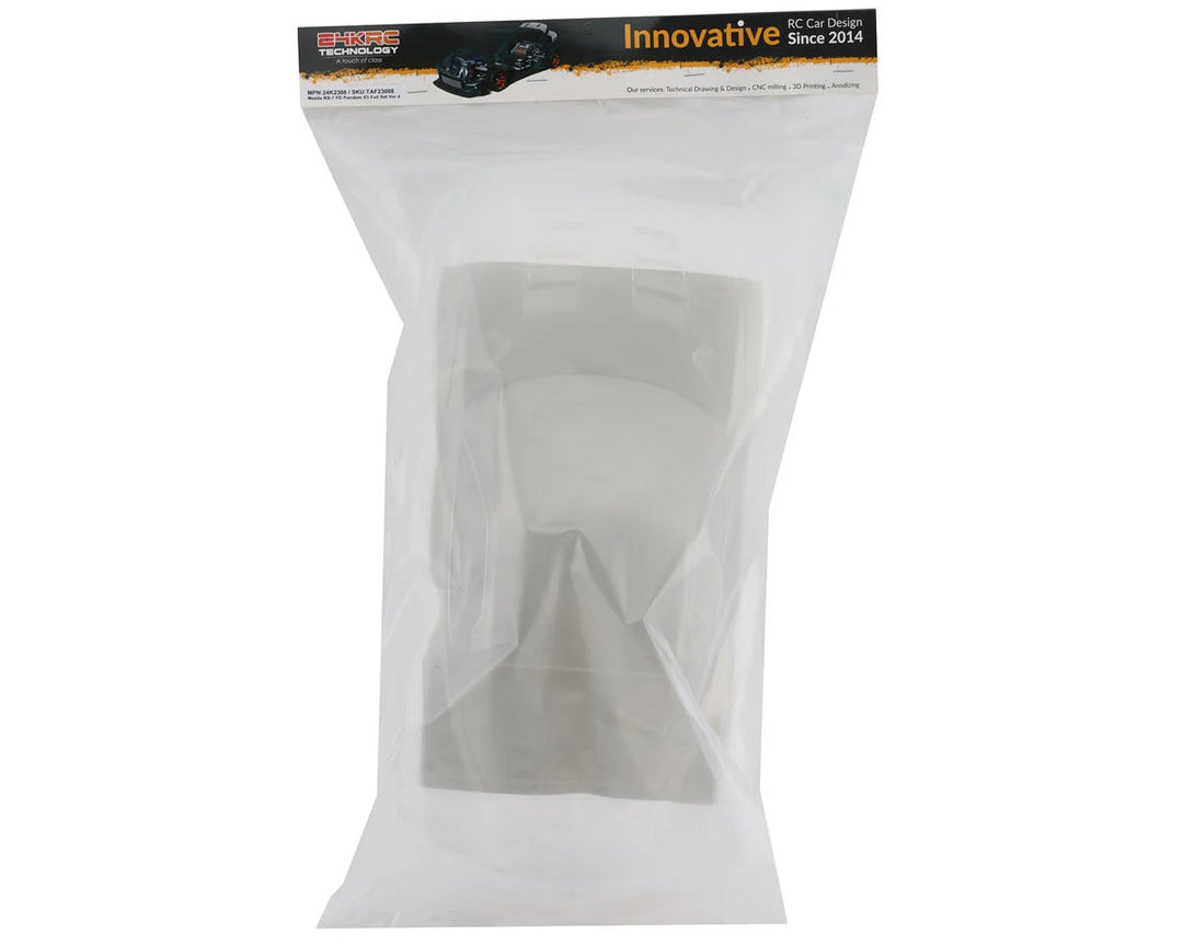 24K RC Technology 1/10 '92 RX7 FD Pandem V3 Full Drift Body Set w/Cosmetic Mods (Clear) (V4) (257mm Wheelbase)