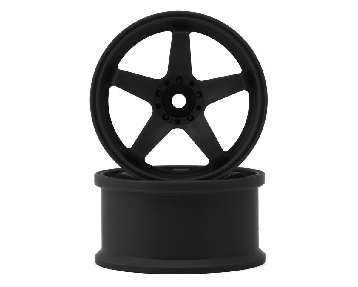 Topline N Model V3 Super High Traction Drift Wheels (Black) (2) (8mm Offset) w/12mm Hex