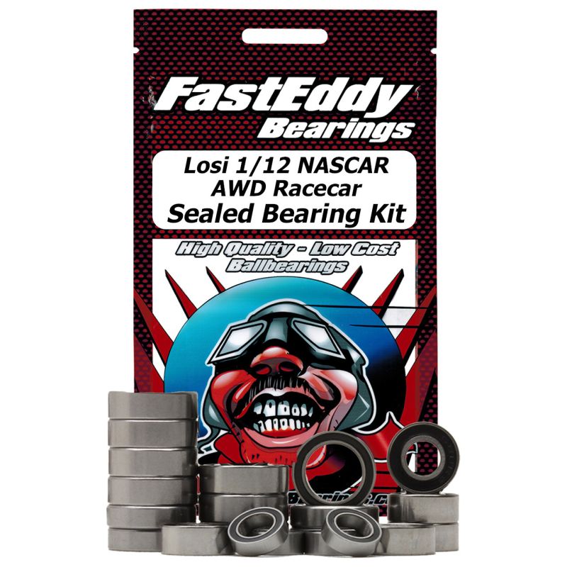 FastEddy Losi 1/12 NASCAR AWD Racecar Sealed Bearing Kit